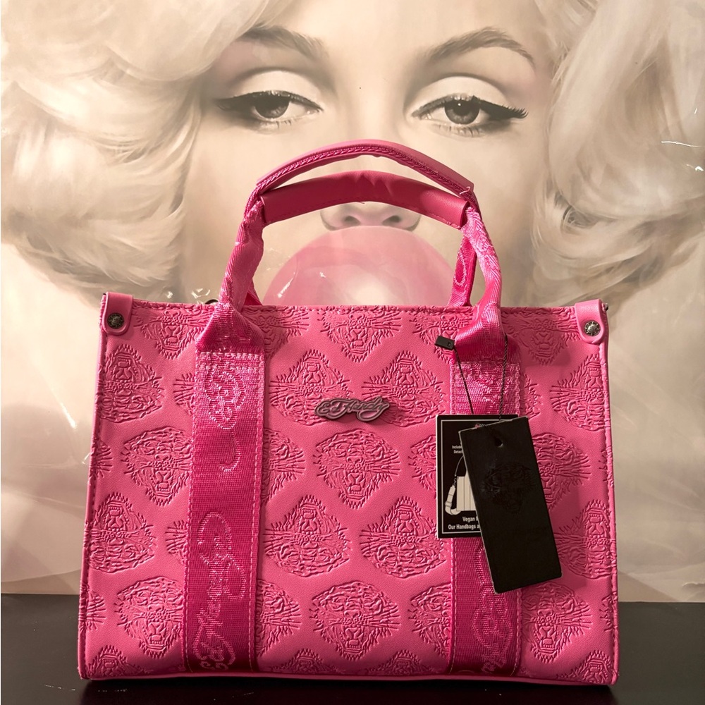 Ed Hardy Bubblegum Pink Tote Bag